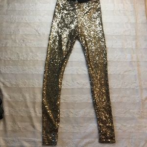 Gianni Bini Gold Tabitha Leggings